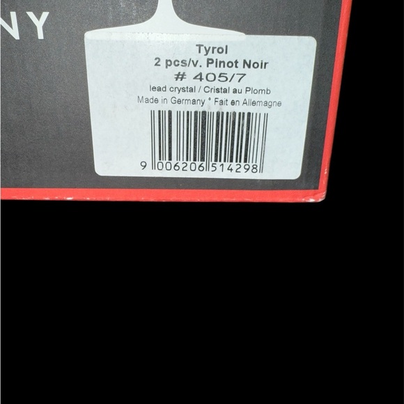 VINTAGE RIEDEL TYROL Crystal Pinot Noir Wine Glasses Heavy Base RARE Retired - Picture 8 of 9